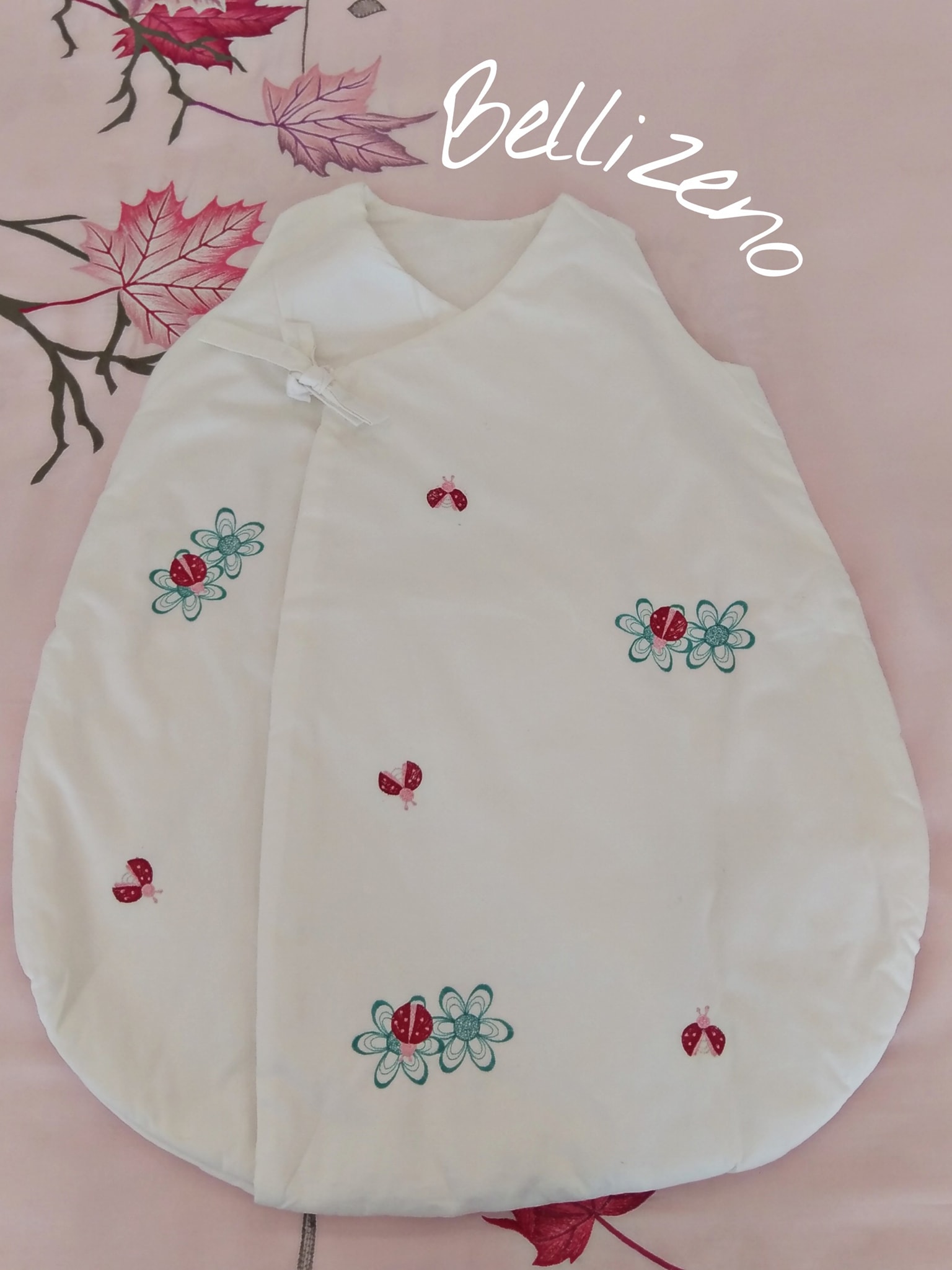 BO RUA túi ngủ buộc dây - trắng